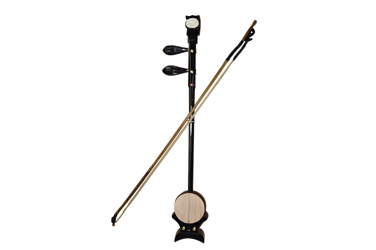 河南豫剧如意头板胡初学予剧板胡演奏学习大板胡带大包坐板胡乐器