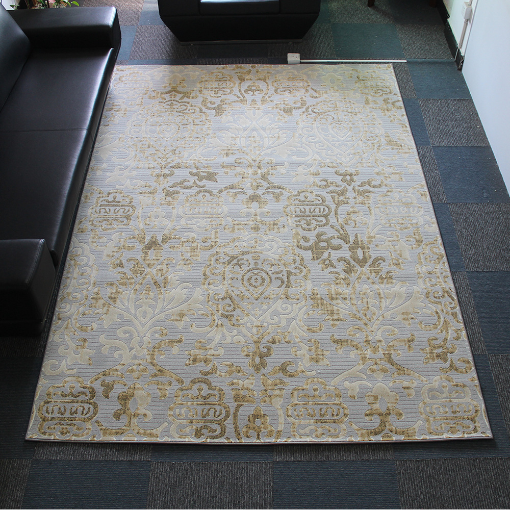 9薄款北欧透气客厅茶几毯卧室床边毯涤纶机织地毯