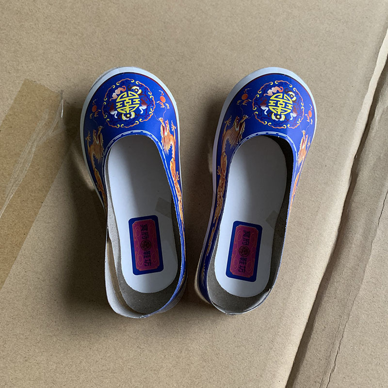 小号男士成品纸糊鞋子烧纸祭祀上坟祭祖五七清明十一棉鞋单鞋大全