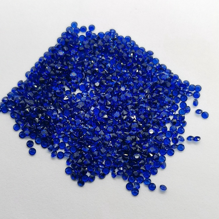 优势源头货源3a 品质刚玉 蓝尖晶 黑纳米石 宝石原料 裸石现货