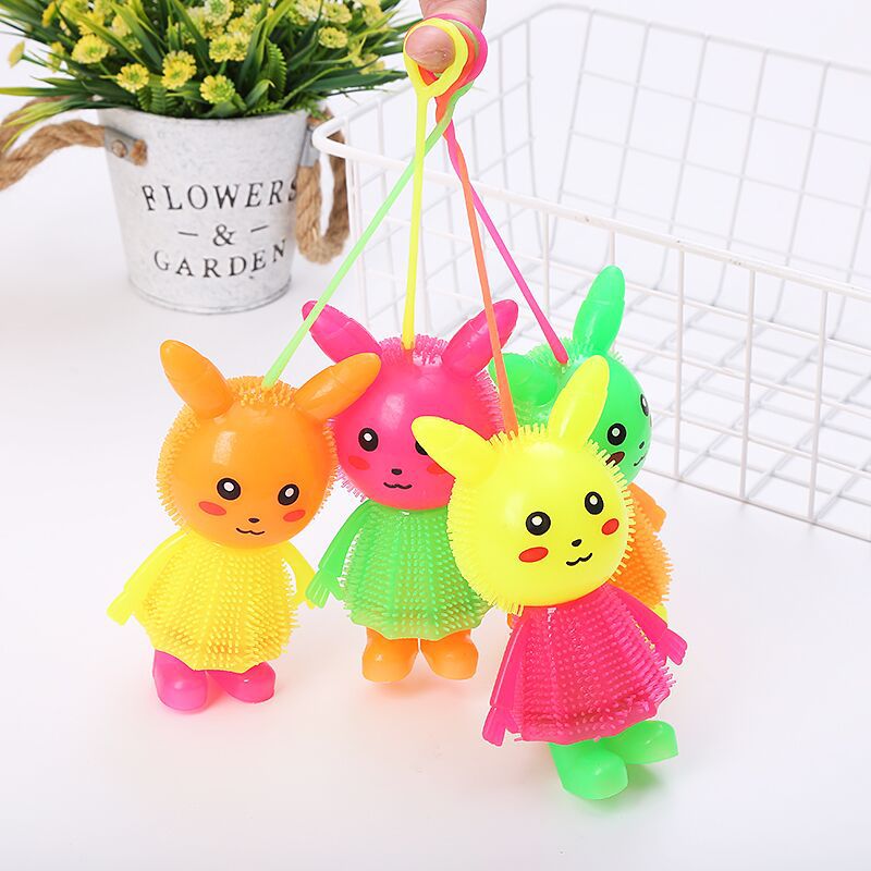 Light-Emitting Toy Stall Wholesale Children Pinch Lefa Sound Light-Emitting Shouting Toy Push Small Gift Factory Wholesale