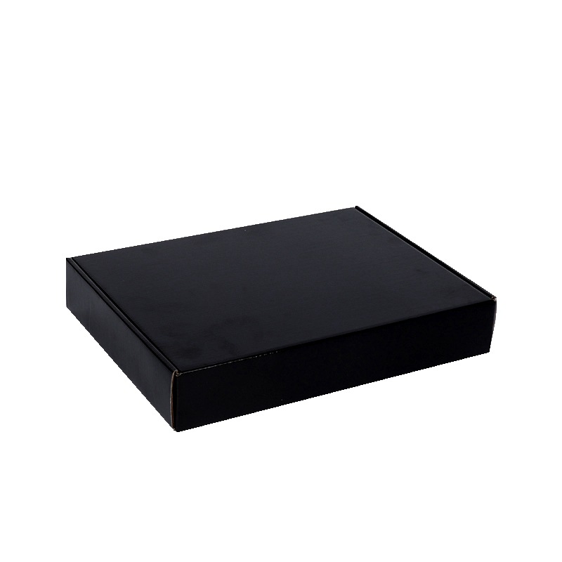 黑色包装盒双面白色飞机盒内衣衬衣盒可订购玩具服装跨境发货纸盒