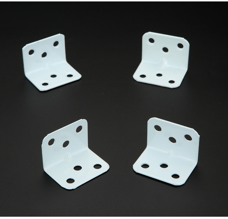 五棵树角码直角加厚大角码镀镍白漆角铁90度家具固定件厂家批发