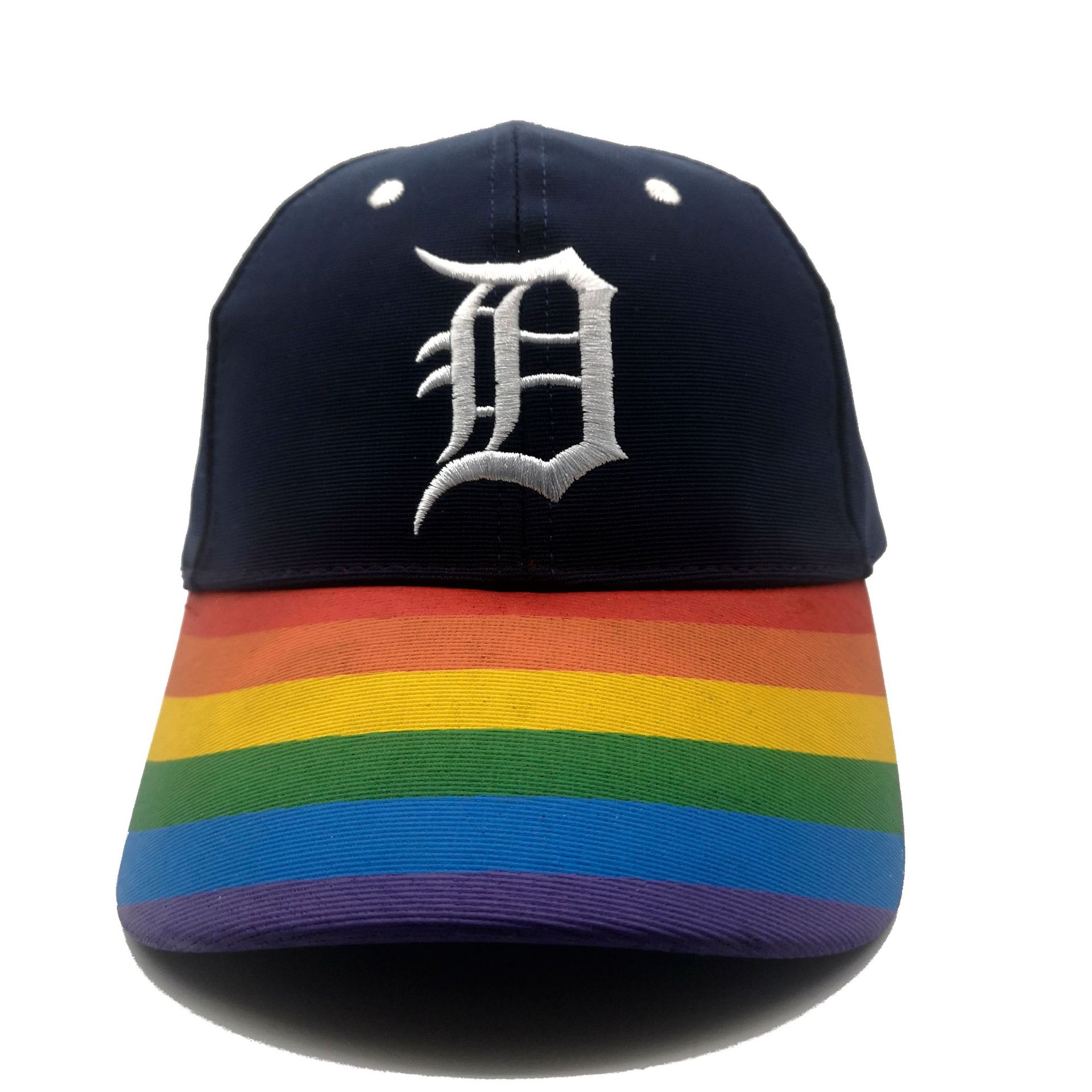 定制拼色绣花彩色帽檐logo棒球广告宣传帽团体网帽魔术贴塑料扣