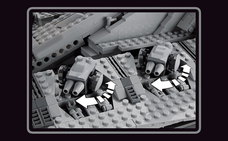 宇星21005星球系列ucs共和国级攻击巡洋舰兼容乐高拼装积木玩具