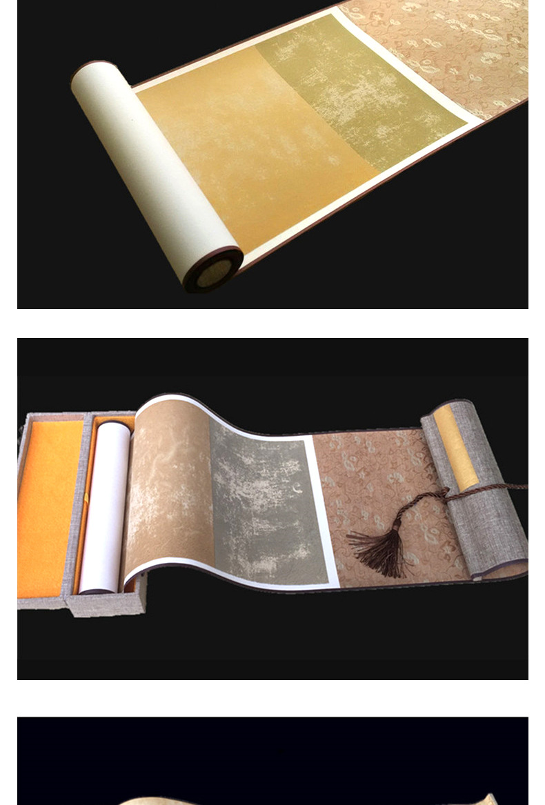 兰亭序宣纸手卷复古长卷书法宣纸卷轴复古纸手卷卷轴空白手卷