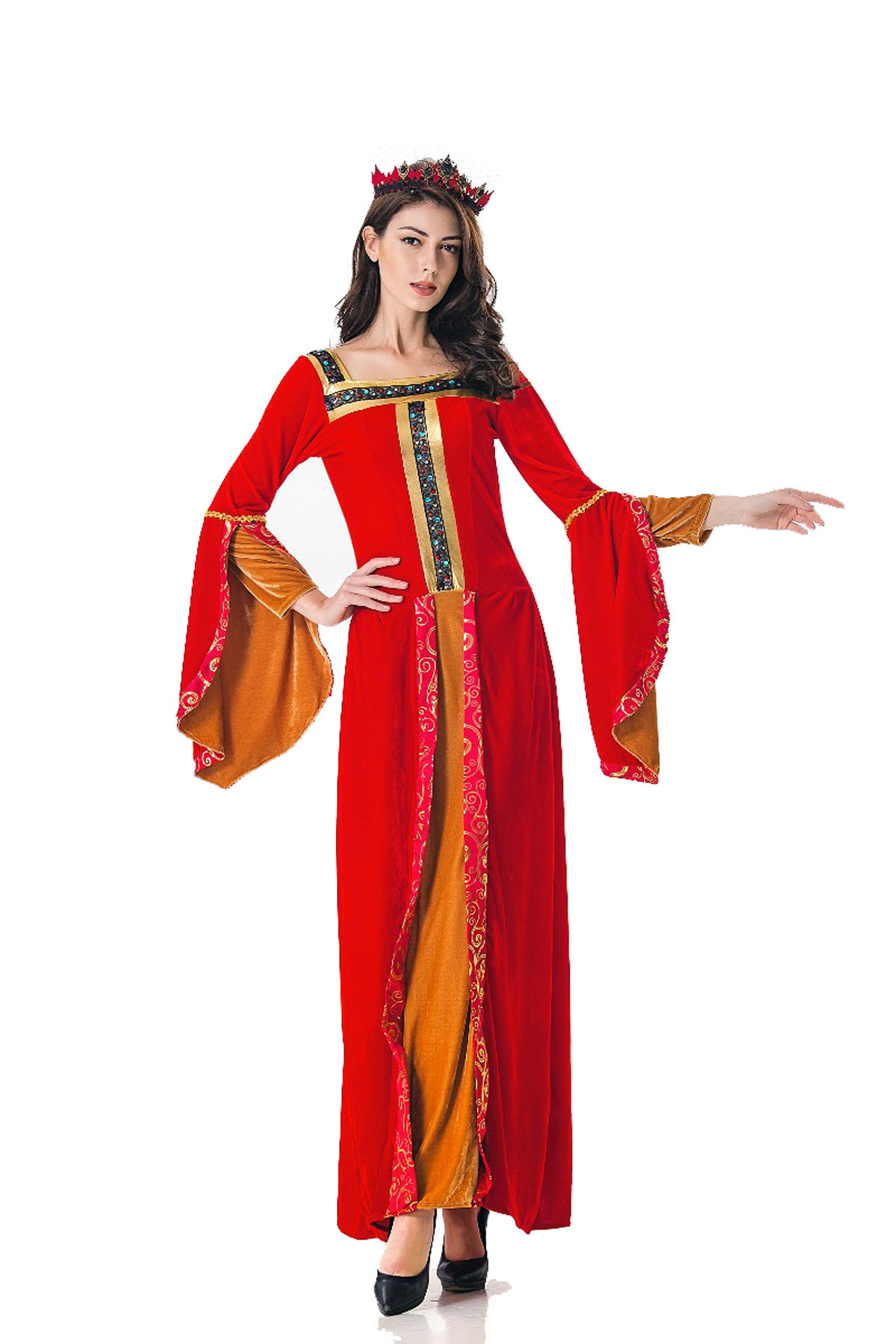 万圣节服装成人复古宫廷长裙埃及艳后法老cosplay舞台演出服装