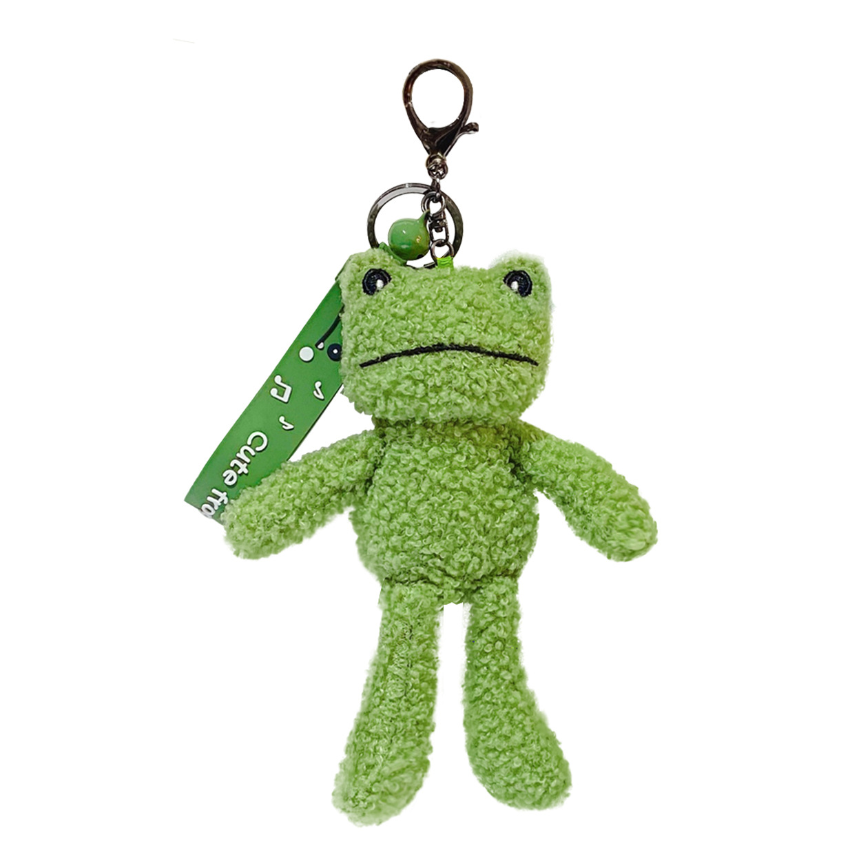 Genuine Online Red Frog Figurine Doll Pendant Bag Schoolbag Pendant Women's Exquisite High Quality Plush Key Chain