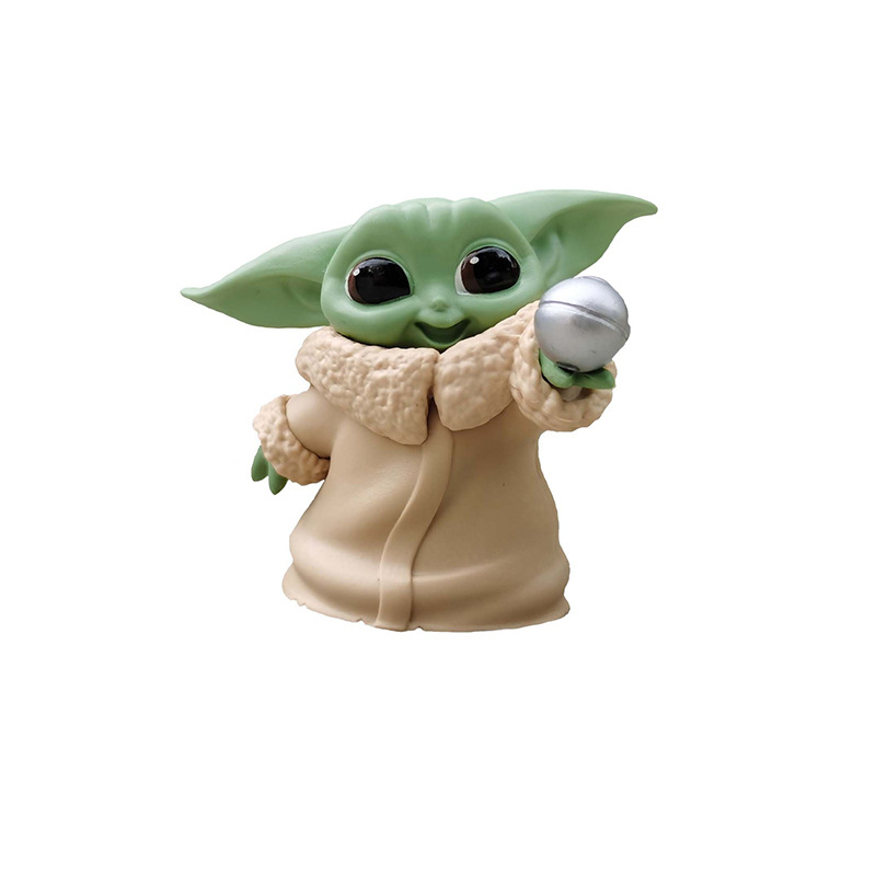 星球大战曼达洛人5款婴儿尤达宝宝babyyoda公仔q版手办动漫车载