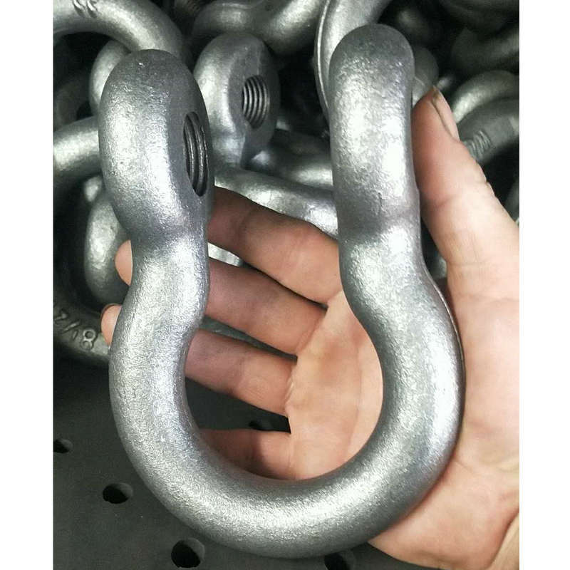 美式d型弓形起重马蹄卸扣高强度船用卸扣 吊装伞绳起重卸扣