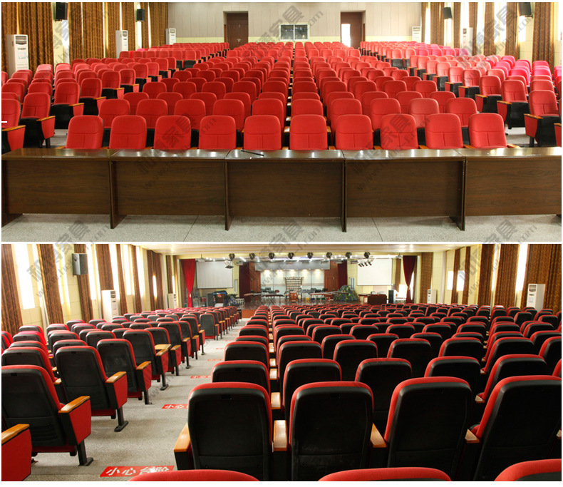 定制礼堂椅 剧院椅 播厅联排座椅 电影院排椅 会议室椅厂家