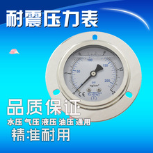 60MM面板式安装充油耐震压力表油压表气压油压水压可测充油压力表