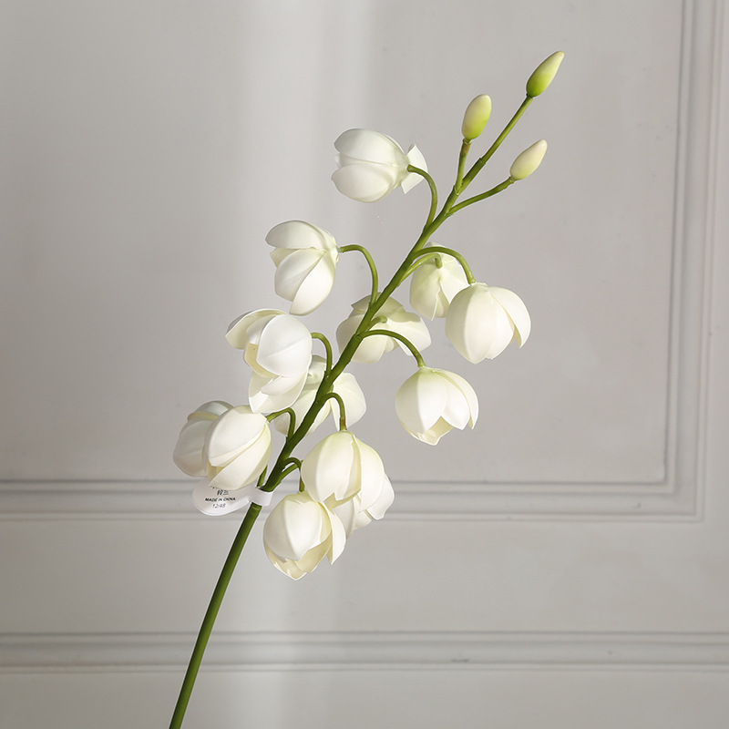 新款铃兰花仿真花手感插花花艺现代简约北欧客厅清新假花花束摆件