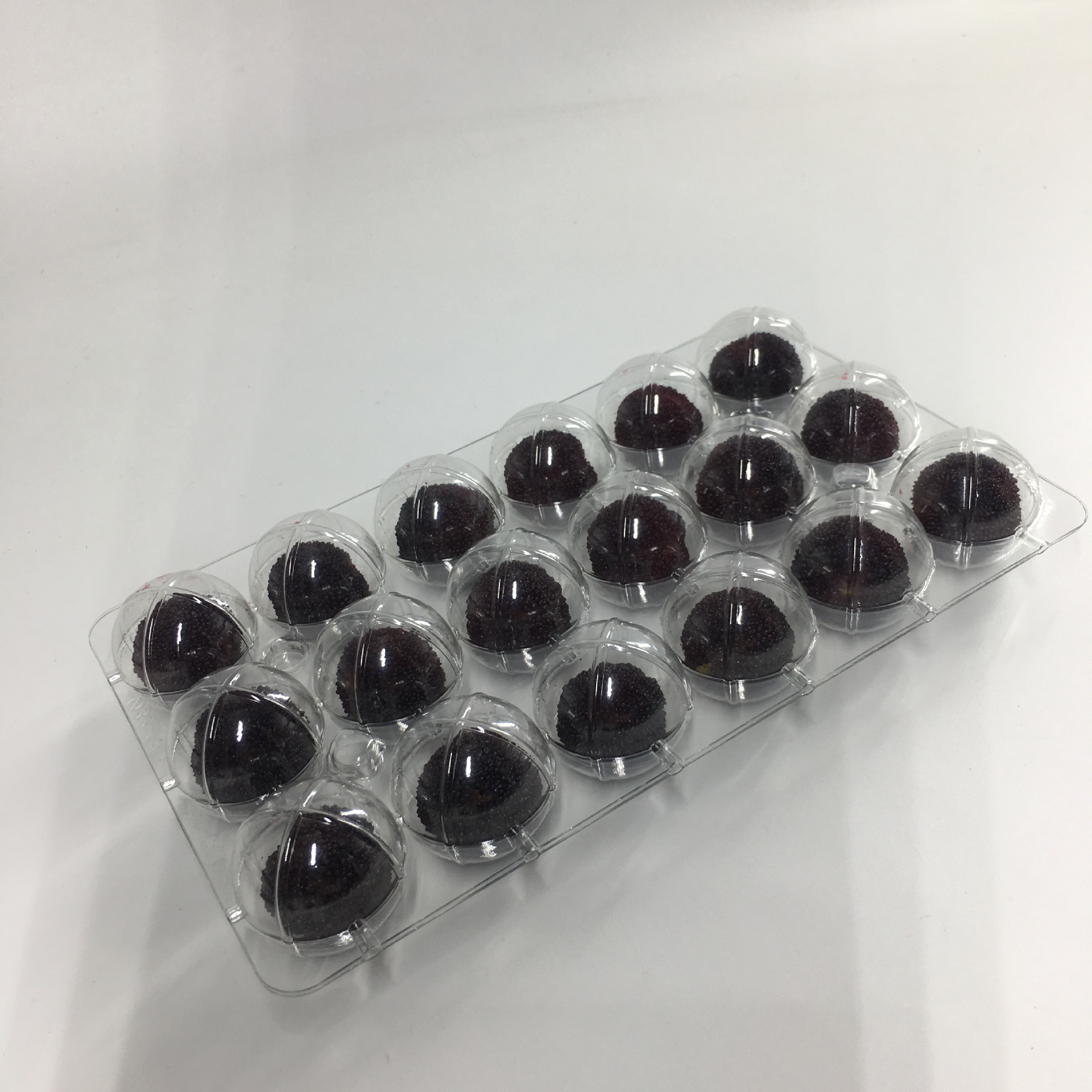 杨梅快递吸塑托盘东魁杨梅冷藏包装盒吸塑水果打包盒厂家批发定制