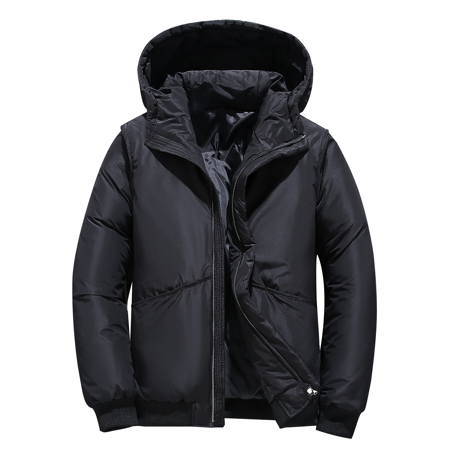 Cross-Border Men's New Clothes down Jacket Men's Short Young Men's Winter Thick Coat Jacket Winter Wholesale Delivery