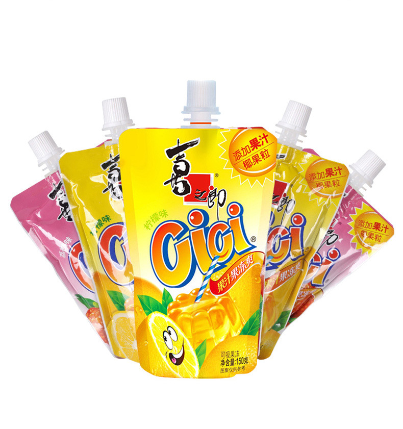 喜之郎吸吸果冻cici果汁夏季饮料网红休闲零食150g袋装整箱批发