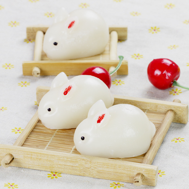 椰汁兔子糕【四师姐】网红玉兔糕酒店特色奶糕广式点心10个/包