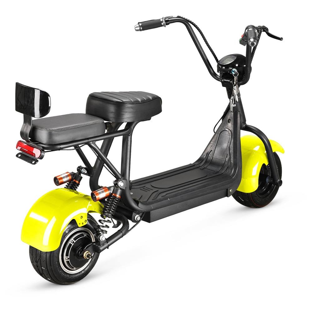 新款小哈雷全国认证款式48v锂电款宽胎小哈雷成人代步车电动车