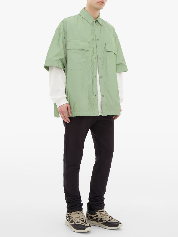 fear of god fog第六季主线洛杉矶限定反光炫彩短袖衬衫炸街嘻哈