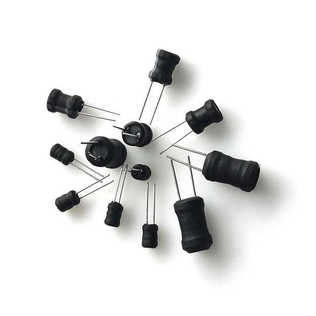 厂家直供直插型工字电感8*10-1mh-130mh|多层绕线高频电感可定制