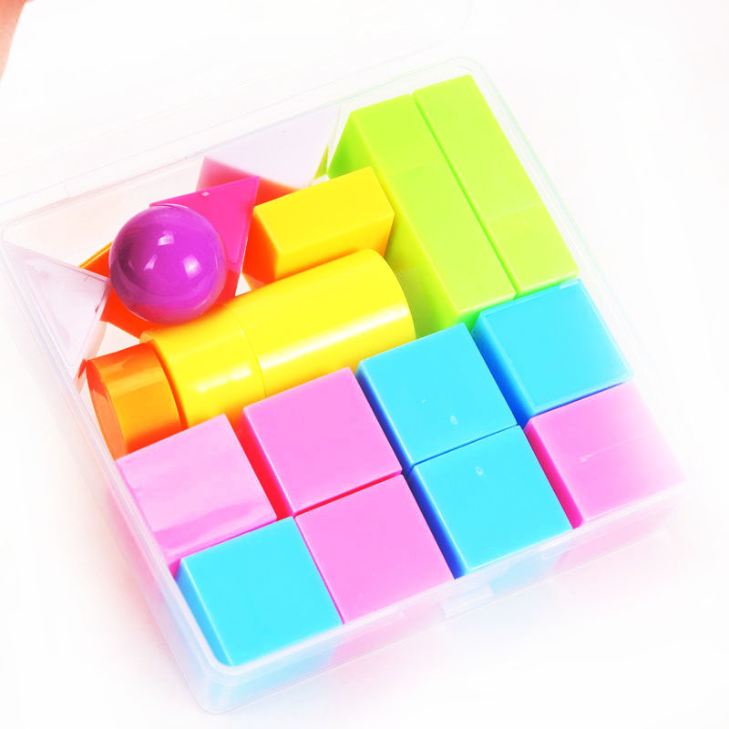 教学学具小学生长方体正方体圆体一二年级立体图形盒装几何体套装