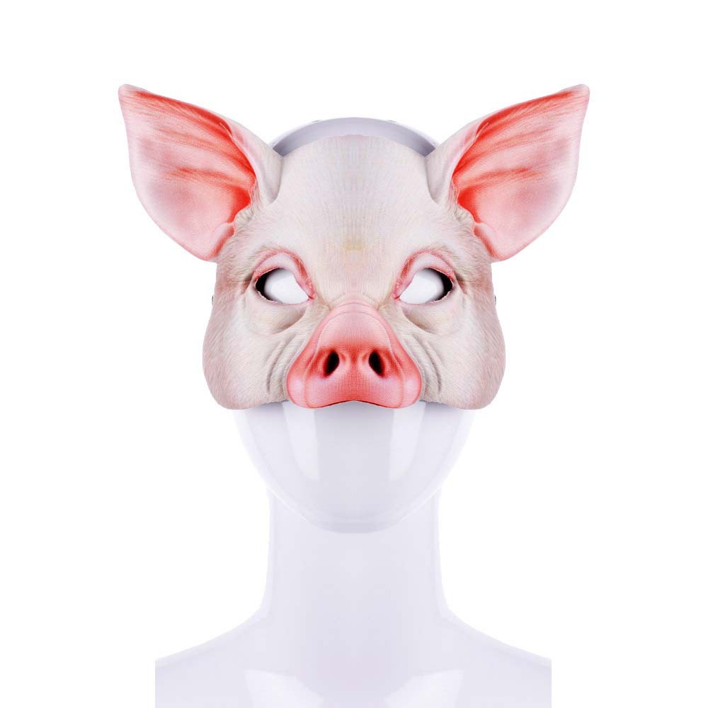 外贸万圣节mardi gras狂欢节派对化装舞会eva半脸动物猪面具