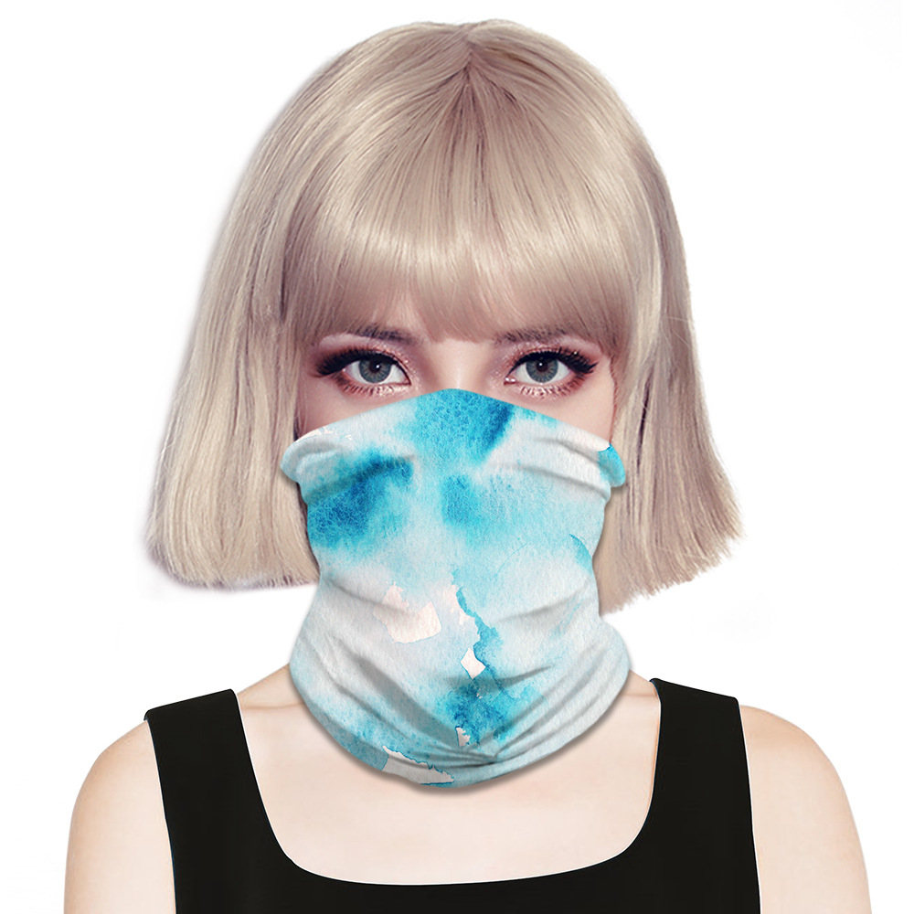 2020欧美速卖通亚马逊热卖男女百变头巾面罩颈巾防尘方巾来图定制