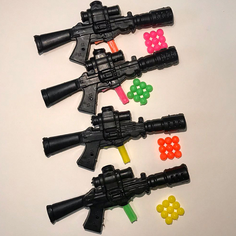 玩具儿童吊板玩具彩色迷你小枪20个一卡学校儿童玩具货源厂家直销