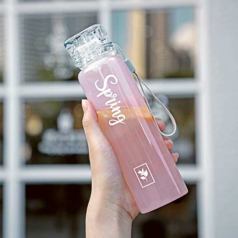 杯子女网红可爱少女简约清新森系ins北欧水杯个性创意潮流玻璃杯