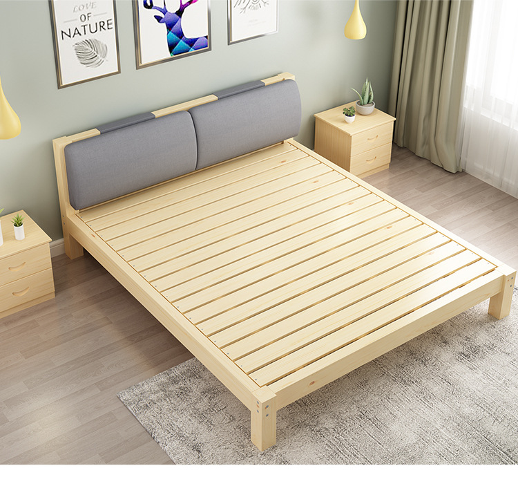 简易床出租房的一米二床单人床便宜经济型简单收纳床带储物床