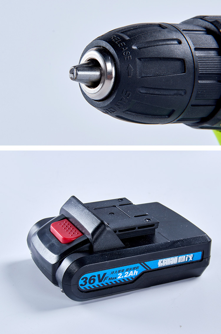 36v手电钻 家用多功能冲电钻充电式电动螺丝刀 手枪电钻批发