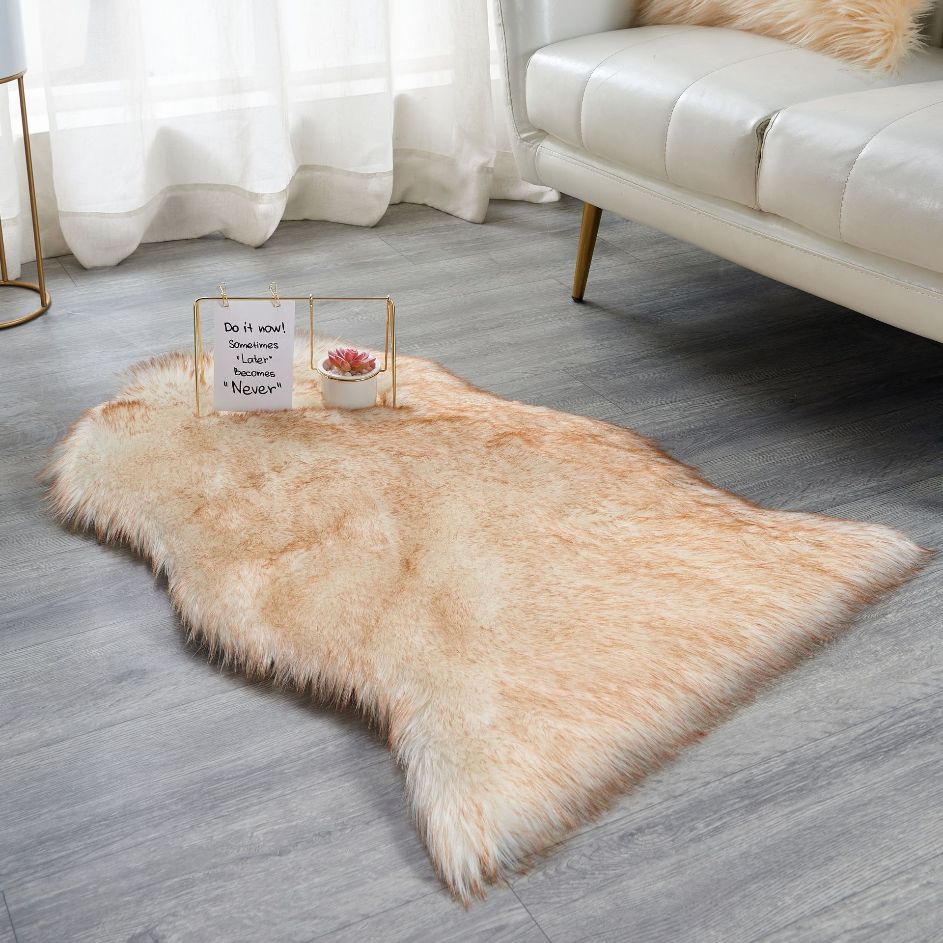 仿羊毛地毯整张羊皮地毯坐垫客厅卧室床边沙发毛绒垫厂家批发