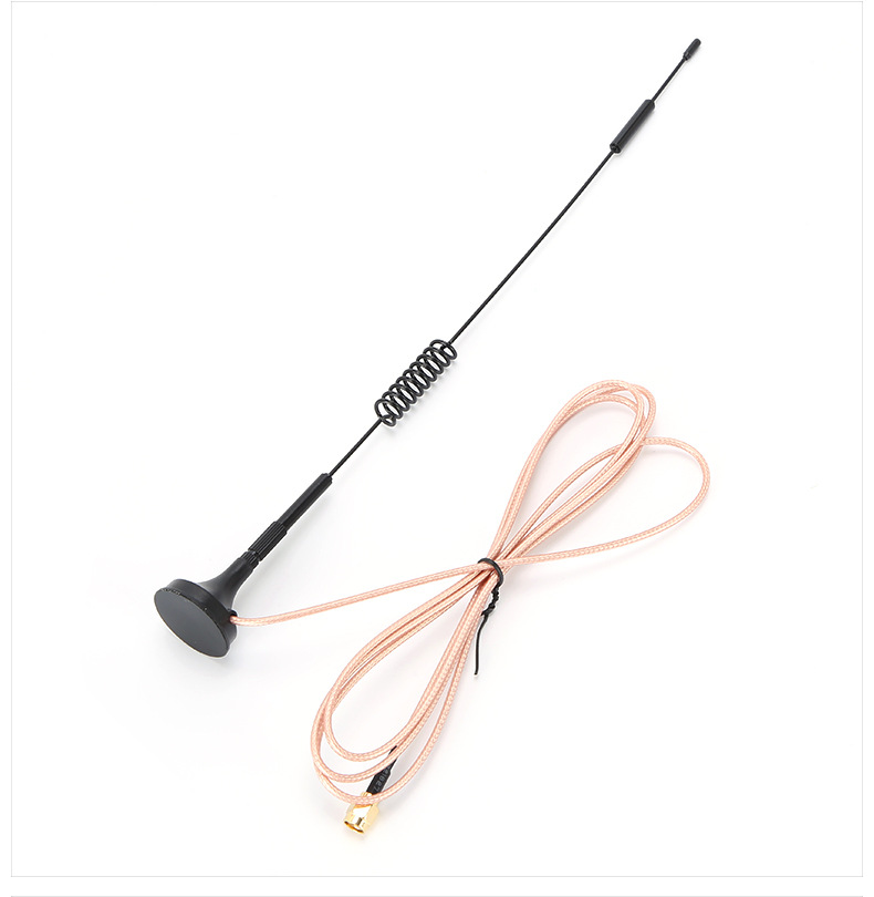 wifi 2g 3g 4g小磁盘天线 rg178低损耗镀银线 sma接口1米线长