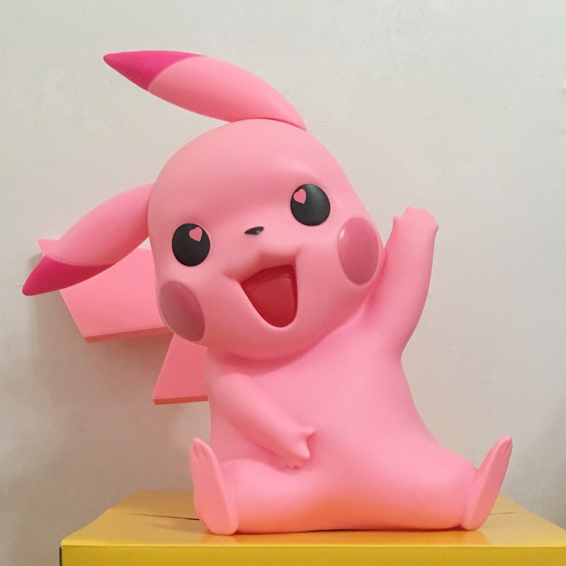 1/1 粉色皮卡丘 宠物小精灵玩具 神奇宝贝 生日礼物批发定制