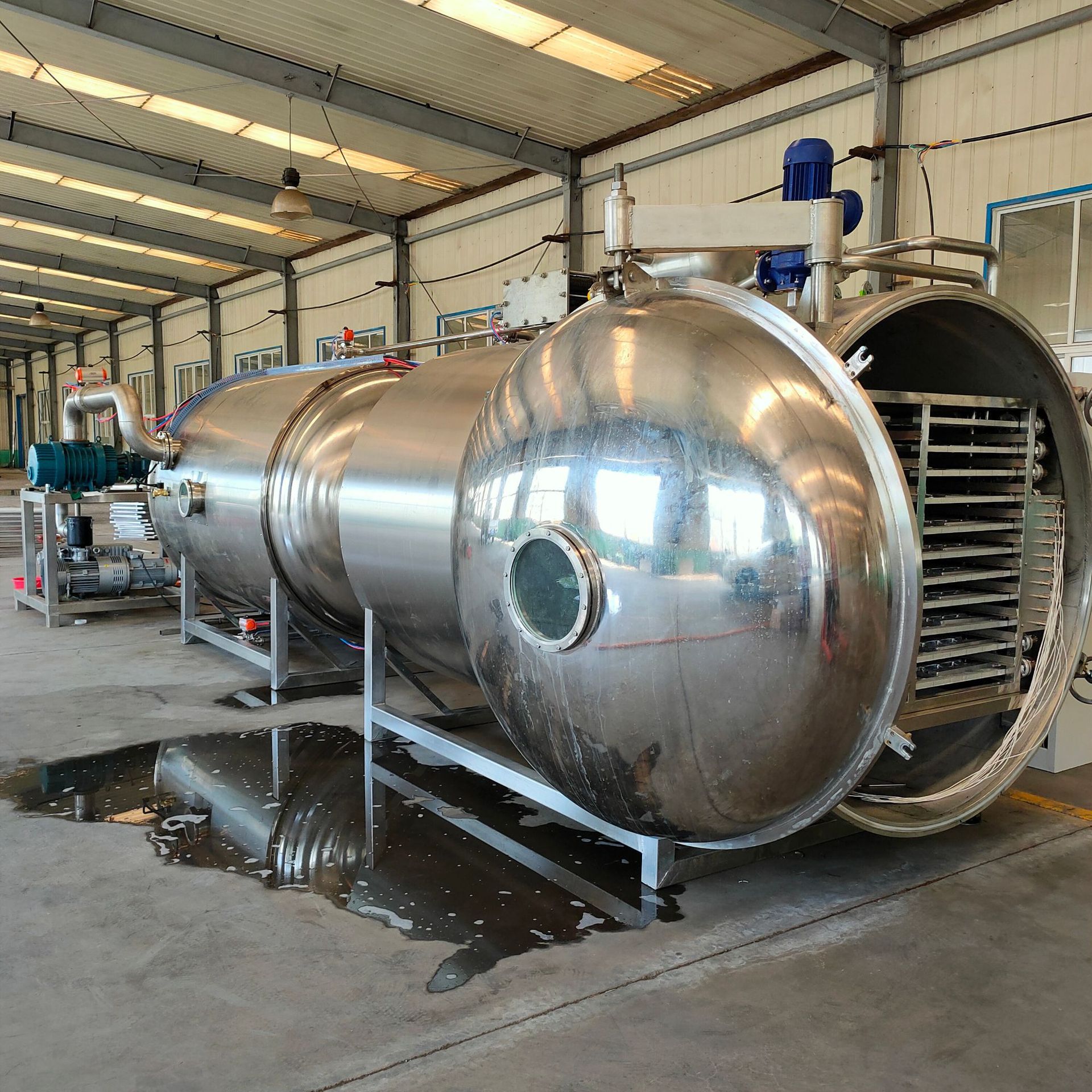 供应二手真空冷冻干燥机 二手冻干机25平方水果蔬菜冻干机-询价