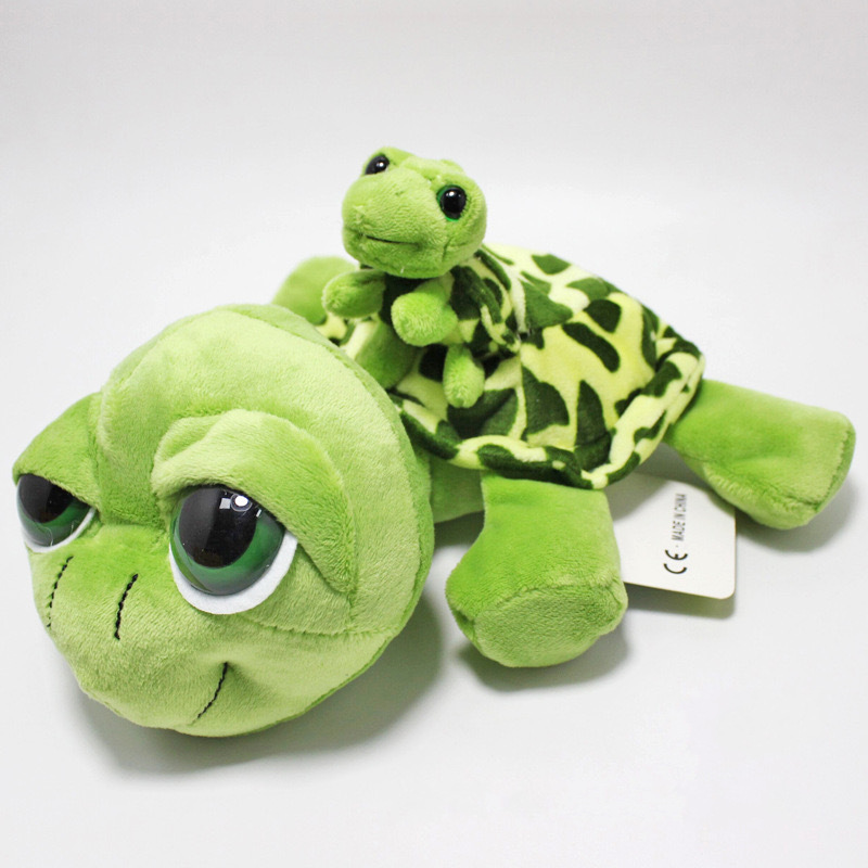 可爱趴趴龟大眼龟母子平安龟公仔车载毛绒玩具布娃娃玩偶礼品批发