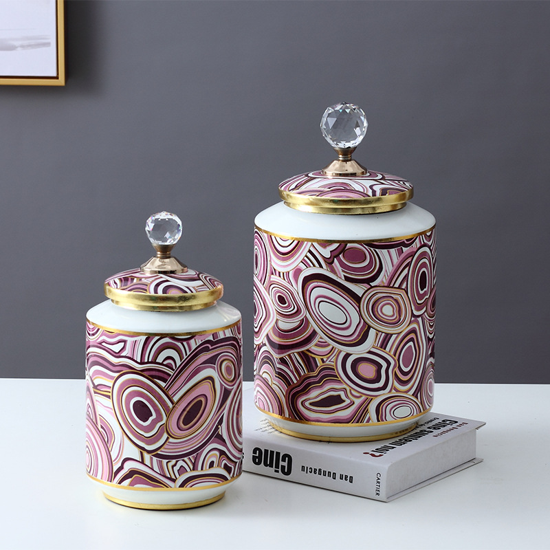 Nordic Home Decoration Ceramic Decorative Pot Creative Ceramic Vase Soft Decoration Hallway TV Cabinet Decoration