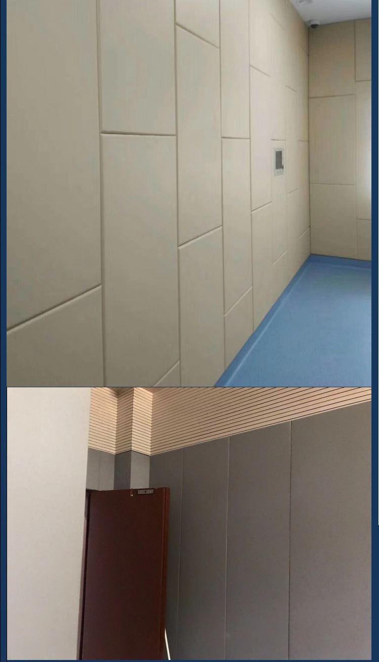谈话室墙面防撞软包皮革吸音板玻璃纤维软性防碰撞装饰材料阻燃