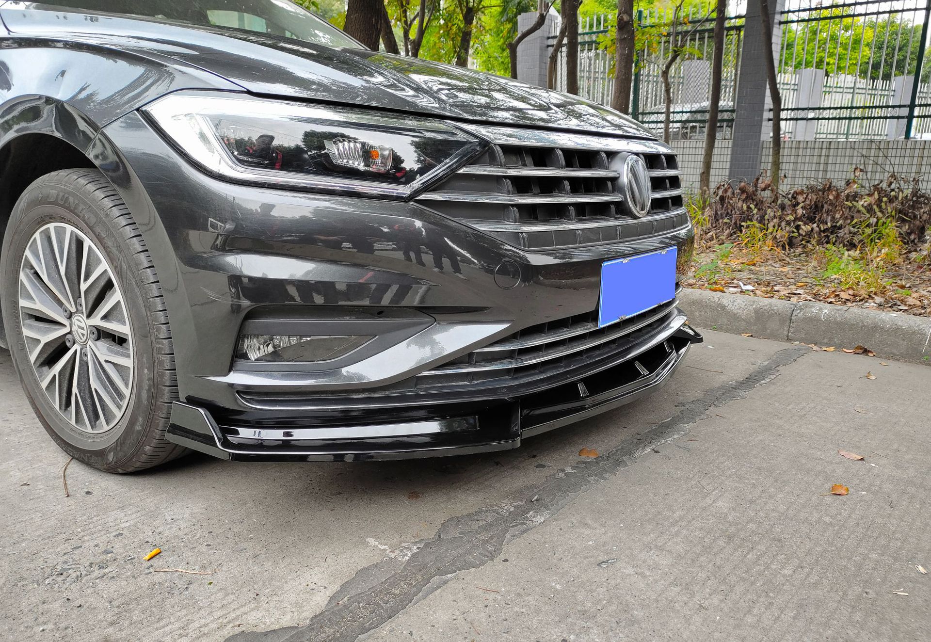 适用于19款速腾改装前铲速腾前唇侧裙保险杠防撞大护角包角小包围