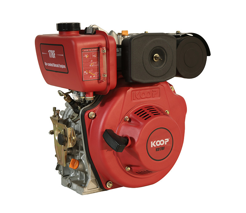 koop科普178f/fe柴油发动机 手动/电启动单缸风冷小型7hp柴油机