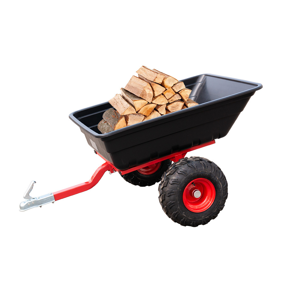 摩托车后翻斗atv小型拖车轻便后挂式牵引车户外越野车改装拖板车