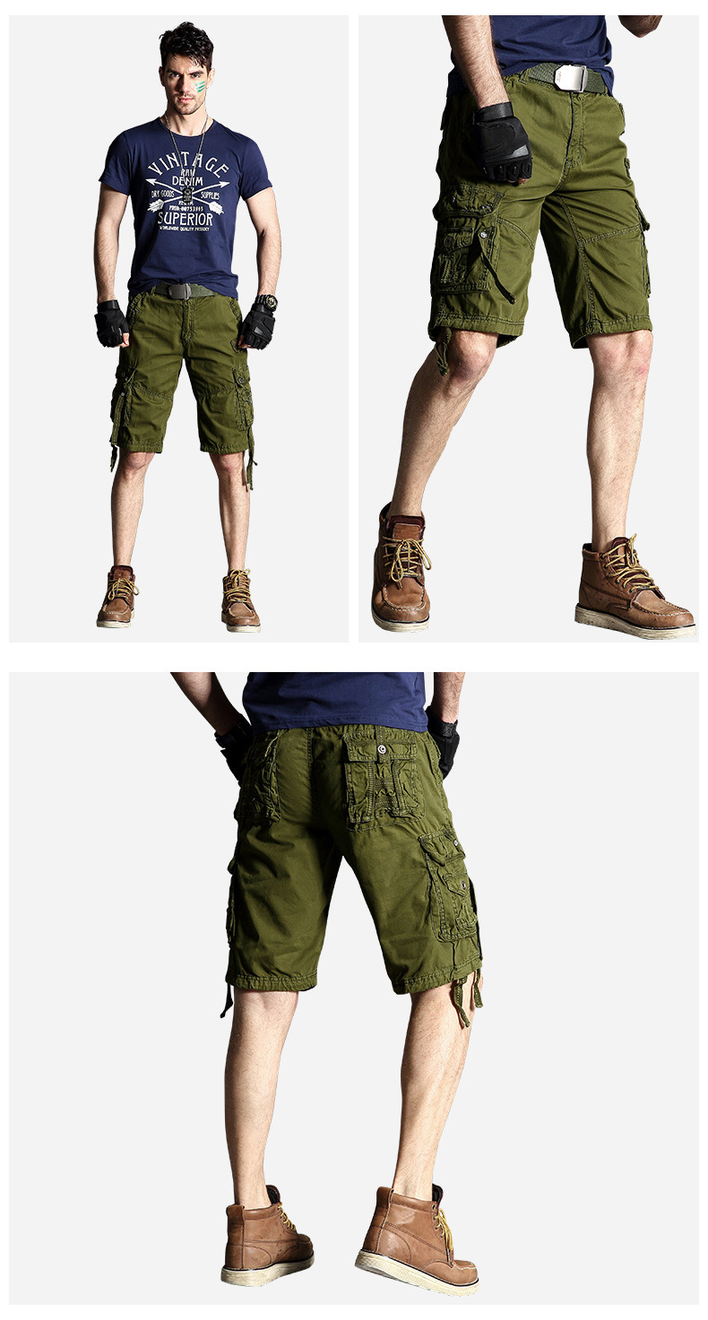 男迷彩短裤夏天宽松短裤大码多袋薄款休闲裤特种兵耐磨作训裤