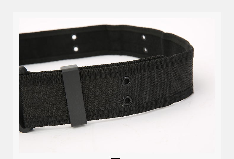 新款保安作训服配件内腰带黑色训练腰带迷彩服腰带通用外腰带现货