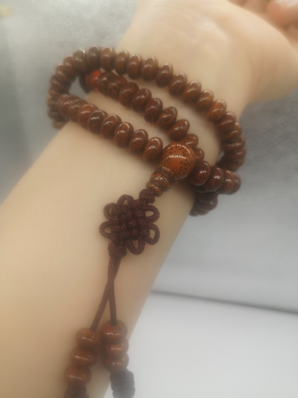 老式星月菩提籽108颗,老菩提佛珠长串 老式星月菩提长串