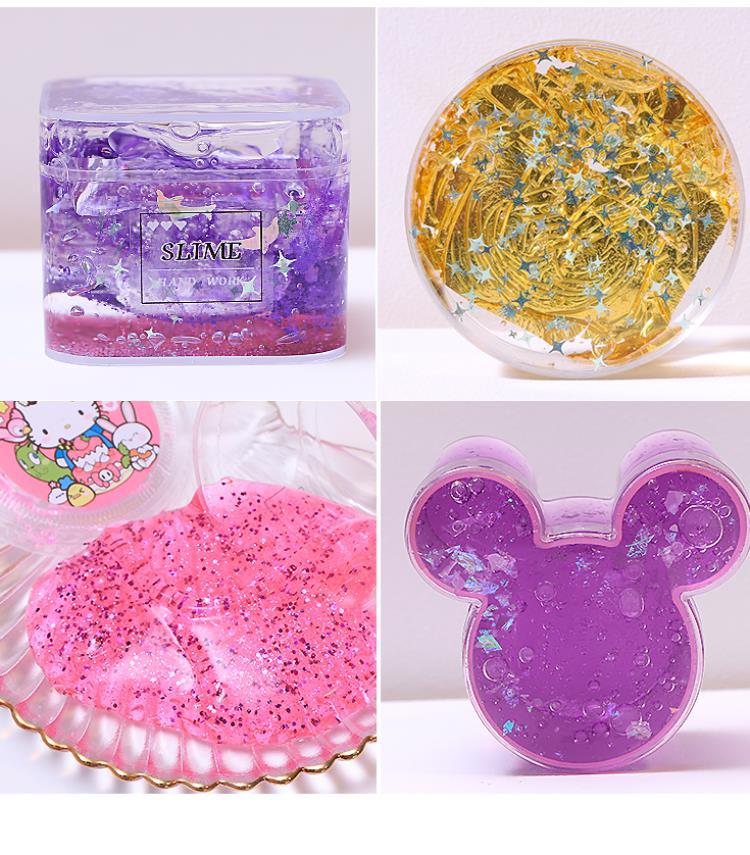 起泡胶史莱姆套装盒泥巴网红气泡胶礼盒少女心成品泥解压泥水晶泥