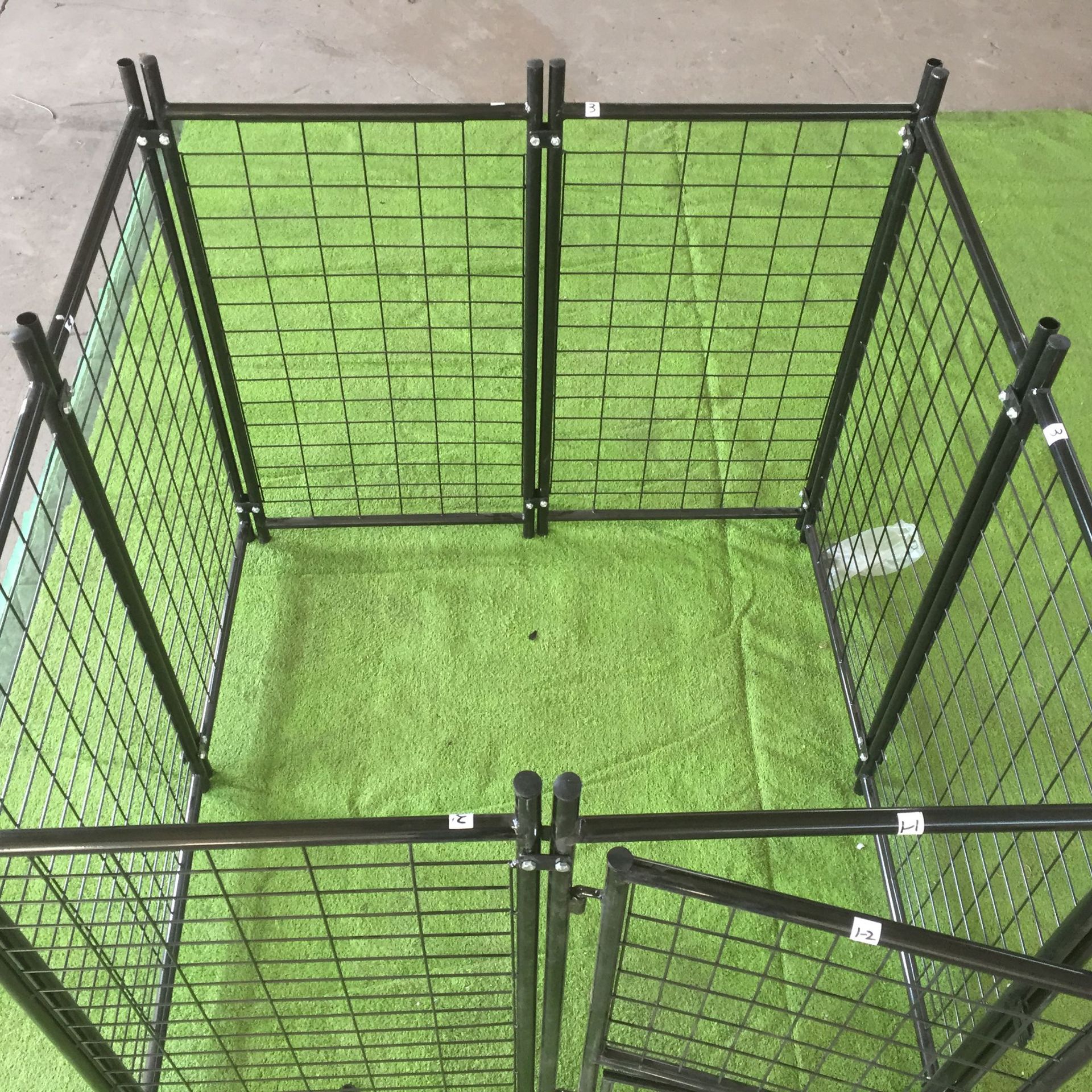 网片狗笼子中大型犬宠物带篷布笼子大号狗狗围栏拉布拉多铁笼子