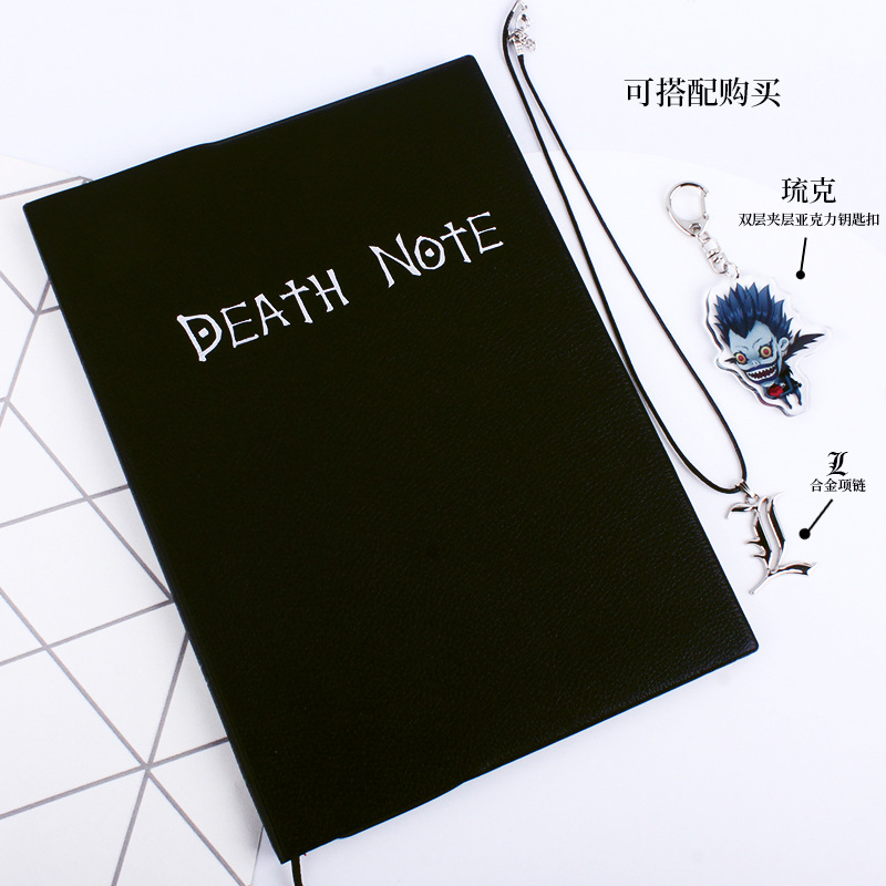 Cartoon Notebook Death Notebook with Feather Pen Deathnote Comic Show Wholesale Generation Stationery