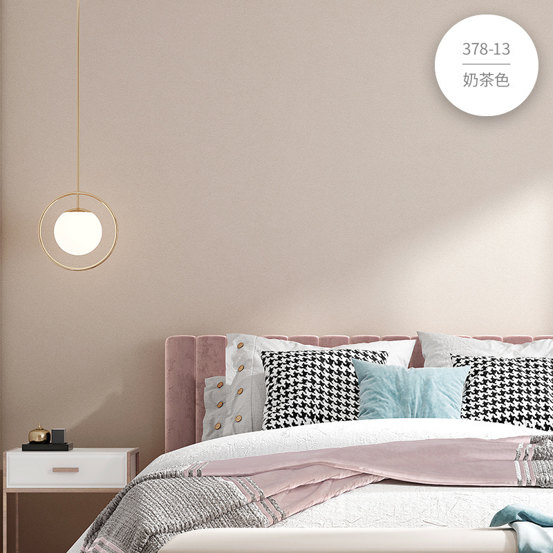 素色墙布莫兰迪现代简约纯色无缝壁布壁纸北欧风客厅卧室墙布厂家