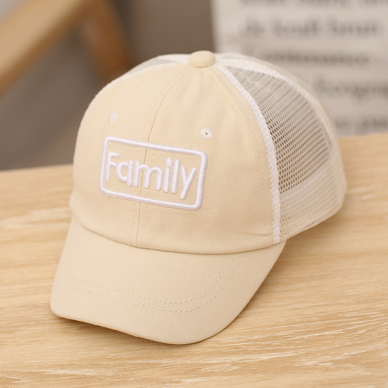 儿童棒球帽夏天透气网帽男女宝宝户外遮阳防晒帽鸭舌帽批发