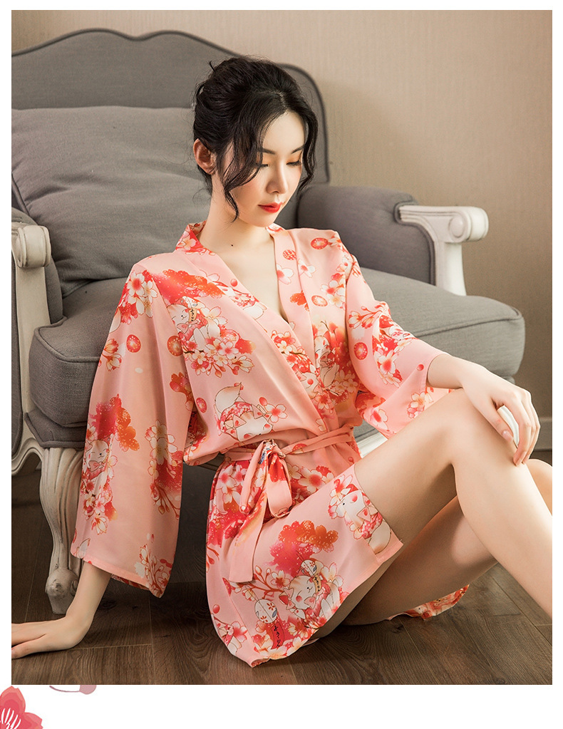 情趣内衣日式和服女扮演游戏情趣制服桑拿加大码性感和服套装诱惑